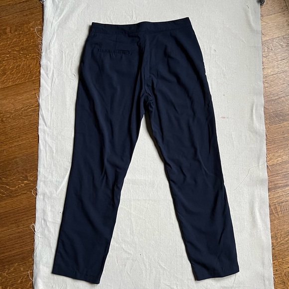 Navy Tropical Wool Erika Cavallini Trousers - Picture 2 of 7